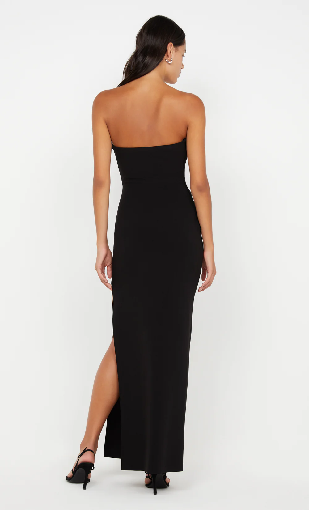 REINA STRAPLESS MAXI DRESS - BLACK - Image 4