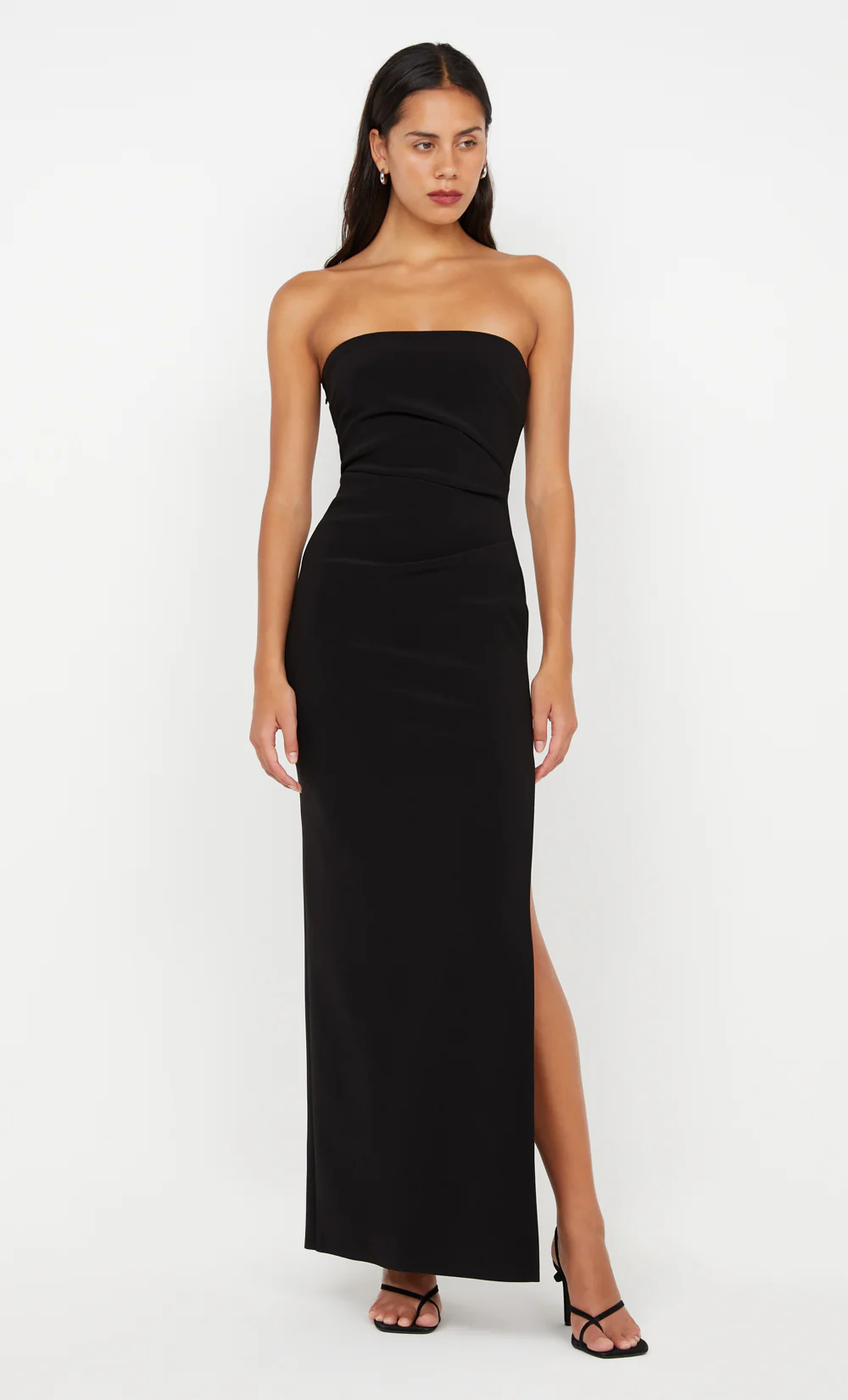 REINA STRAPLESS MAXI DRESS - BLACK - Image 6