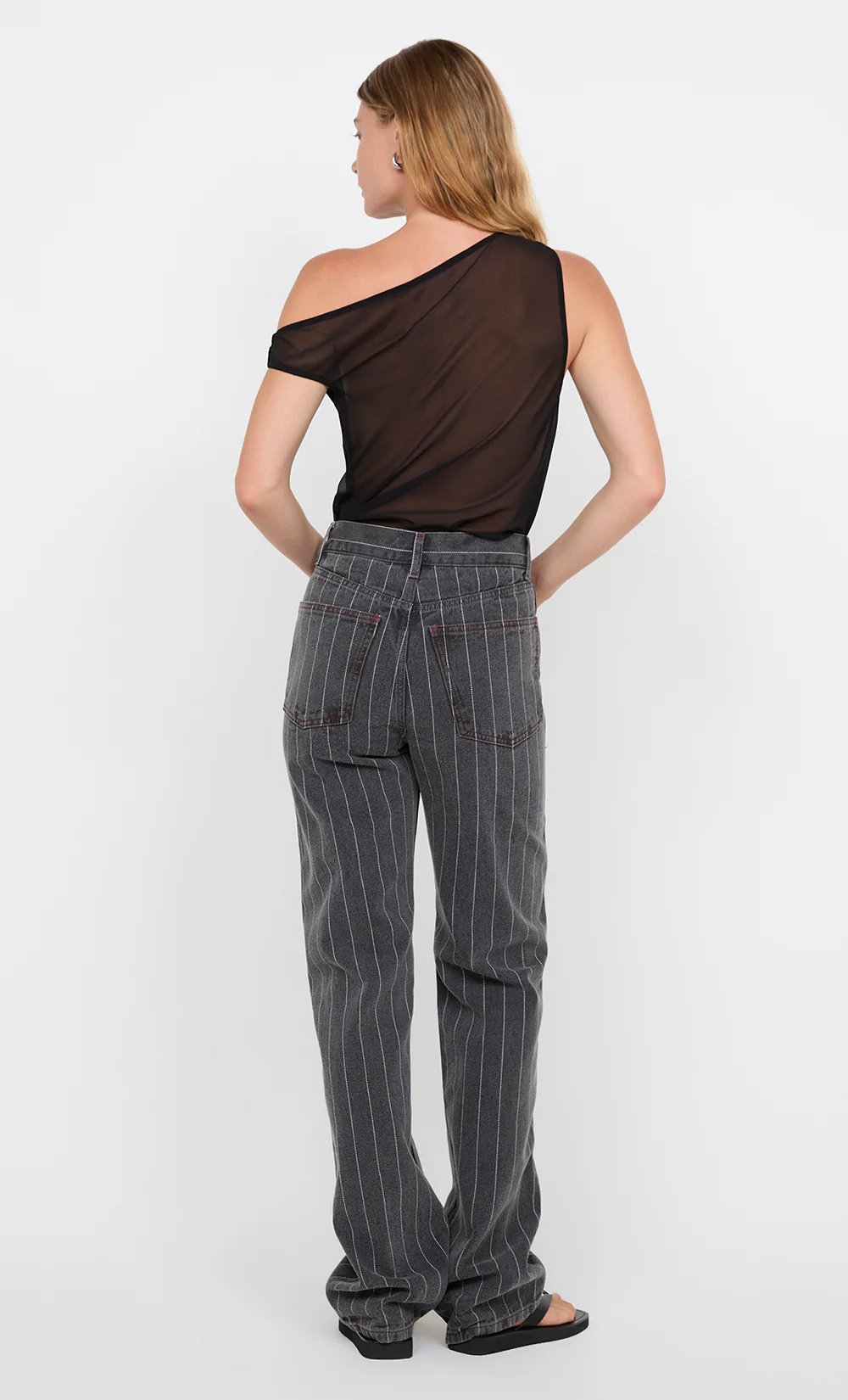 RHONE DRAPE TOP - BLACK - Image 2