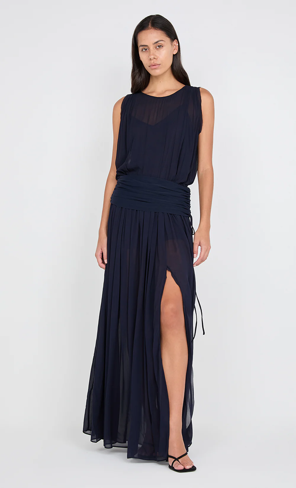 RHONE DROP WAIST DRESS - INK - Image 2