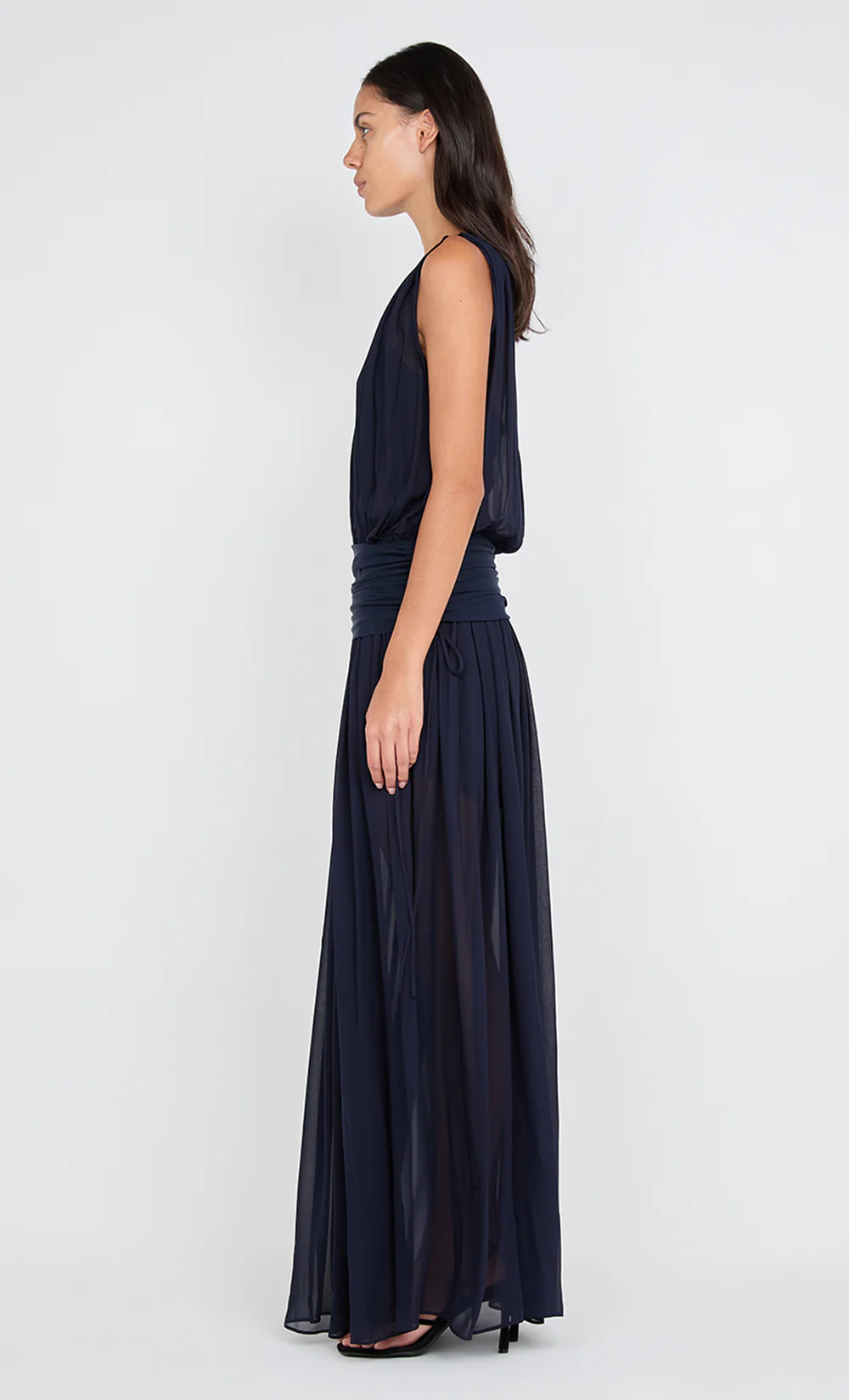 RHONE DROP WAIST DRESS - INK - Image 3