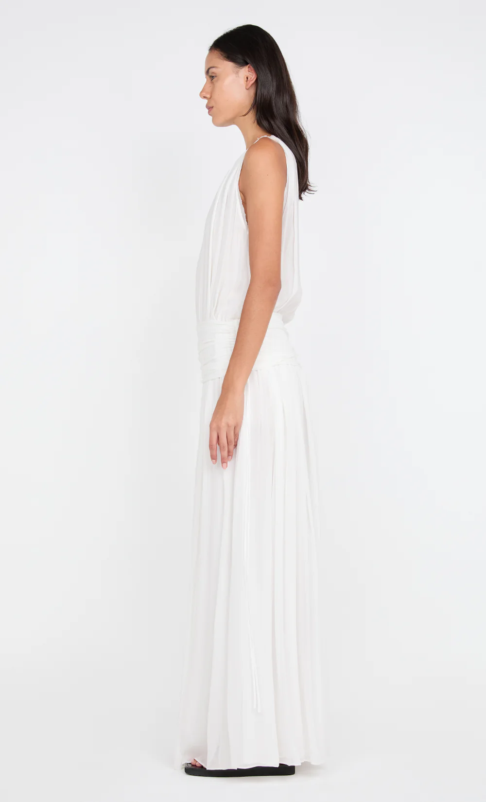 RHONE DROP WAIST DRESS - IVORY - Image 5