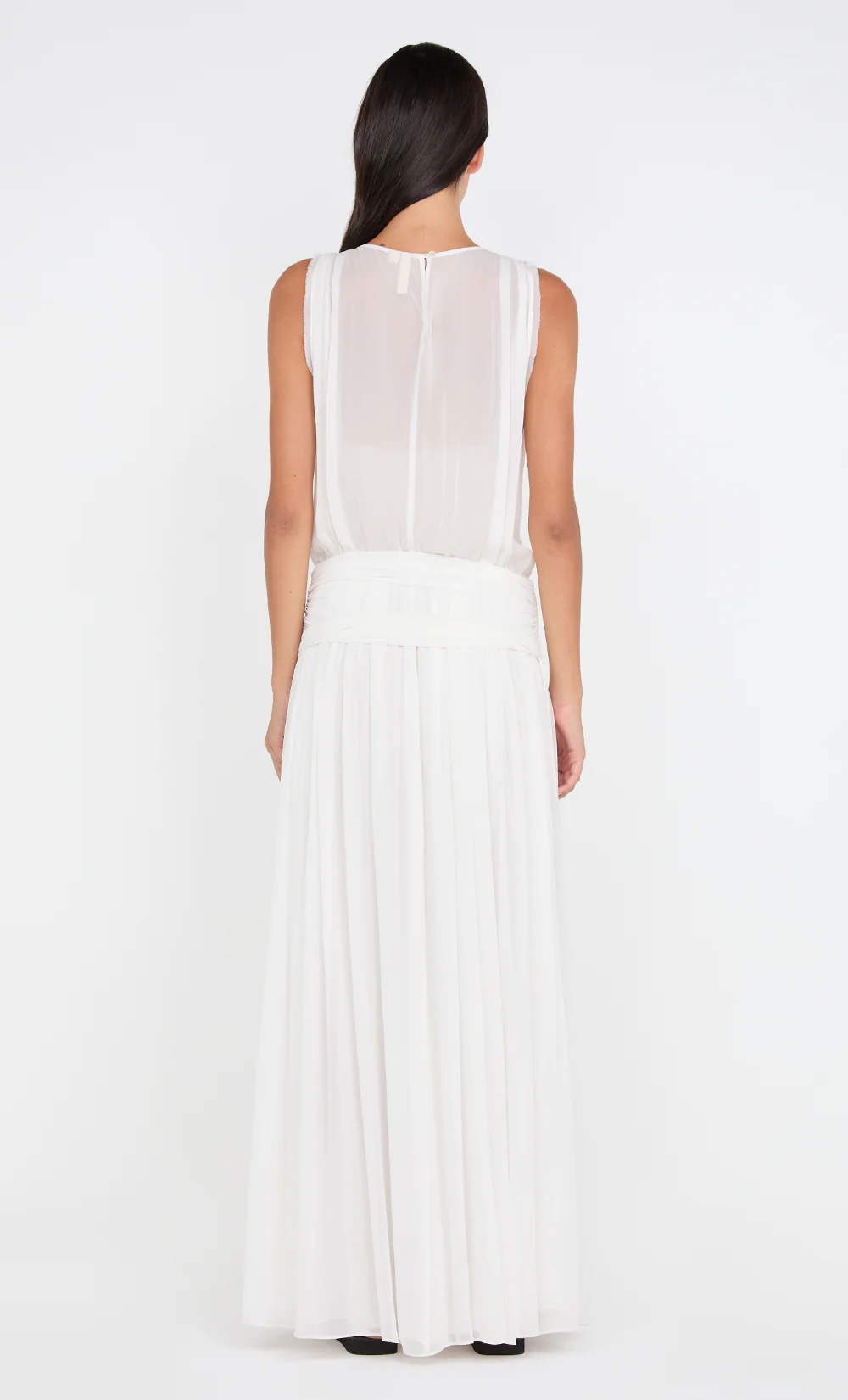RHONE DROP WAIST DRESS - IVORY - Image 6
