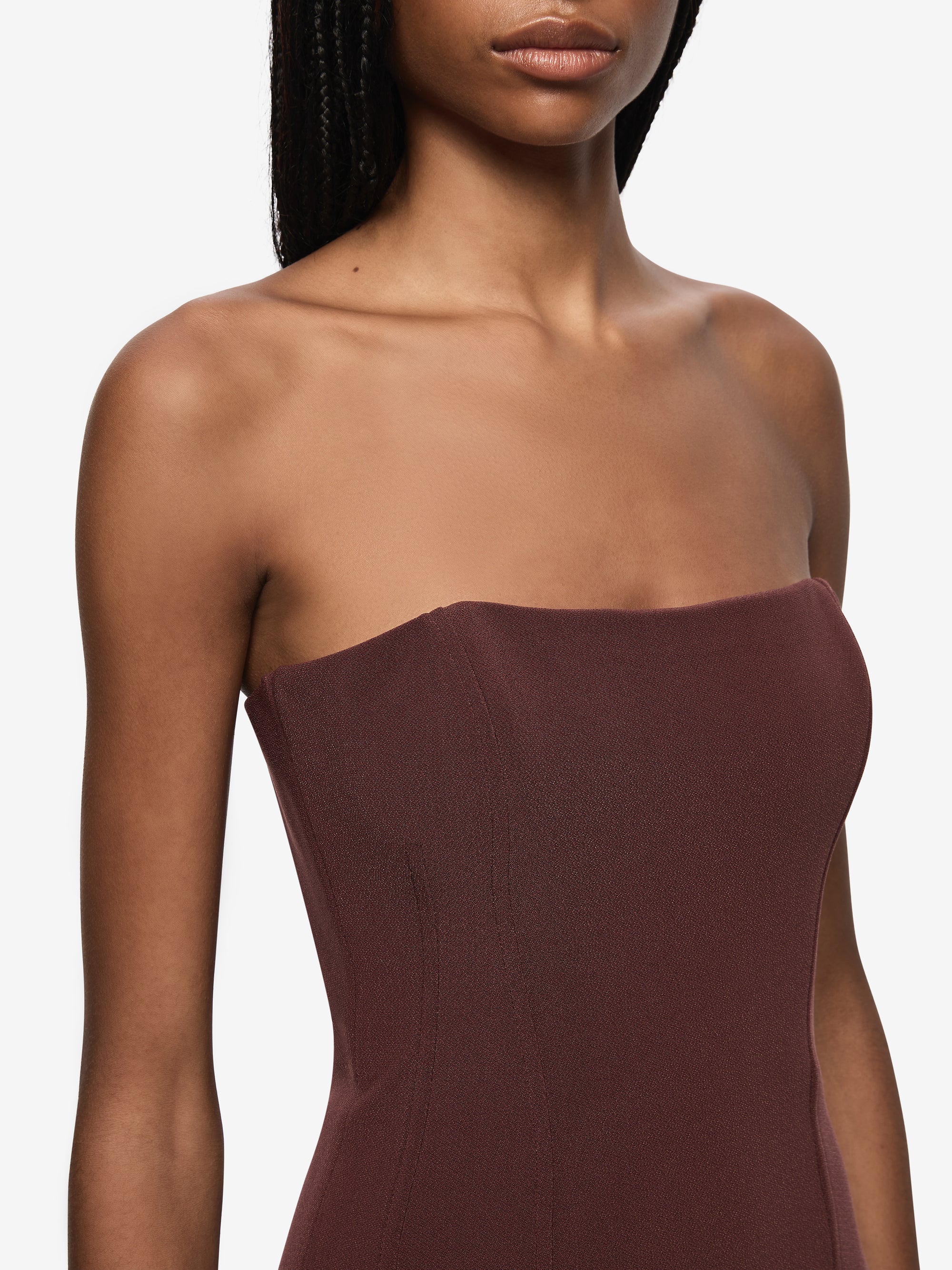 ROMEE STRAPLESS MAXI DRESS - RAISIN - Image 3