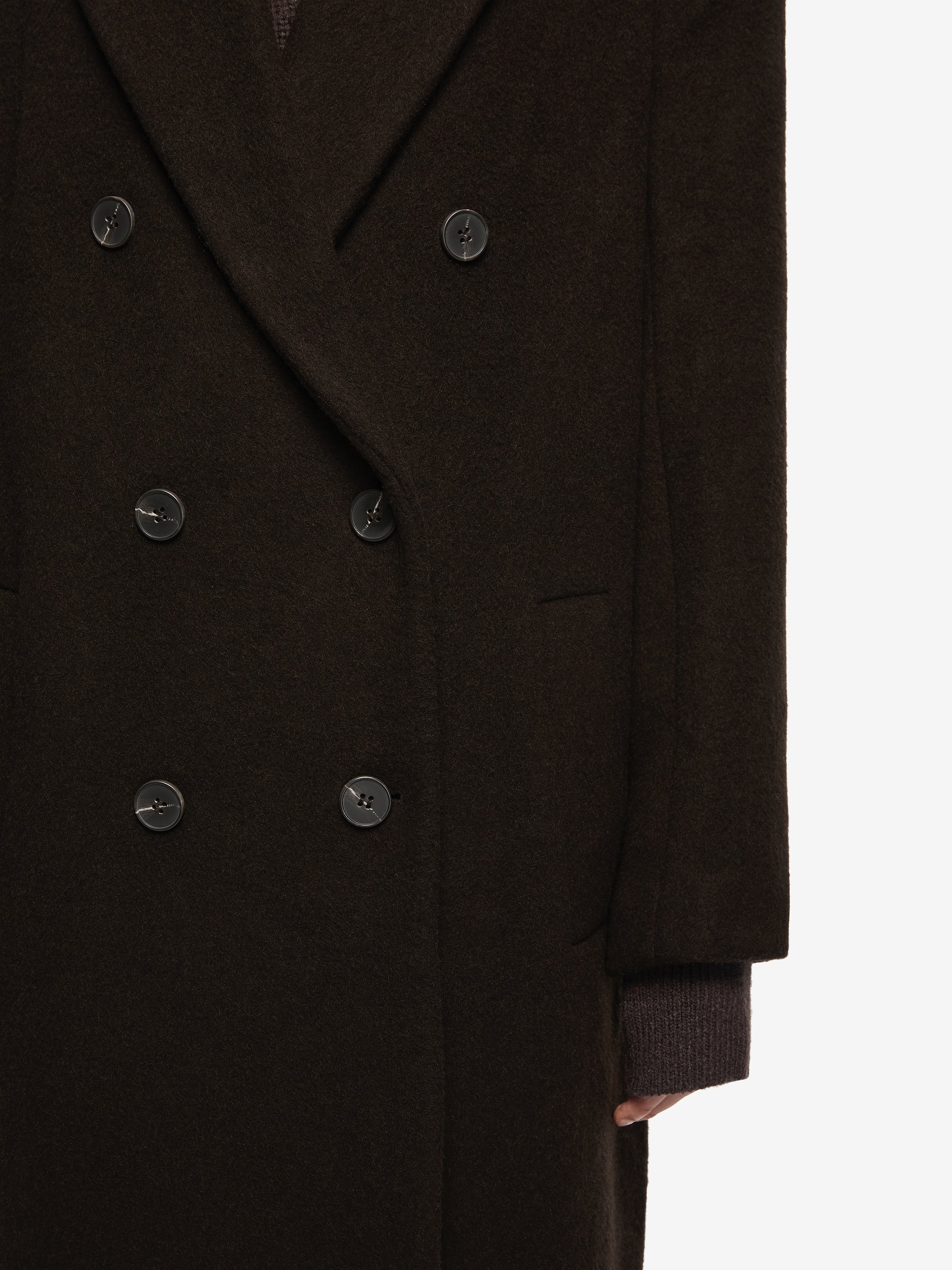 RUTHE COAT - DARK CHOCOLATE - Image 4