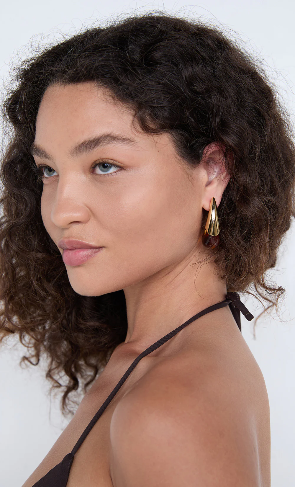SABLE EARRING - AMBER/GOLD - Image 2