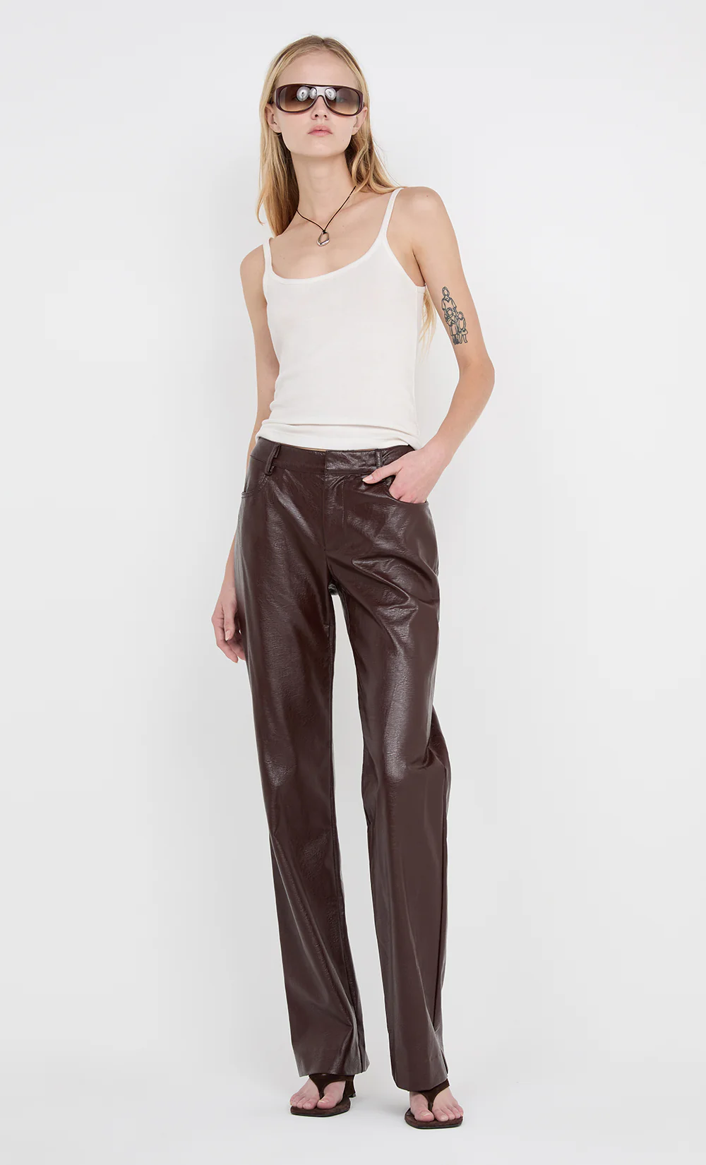 SCYLLA PANT - BURGUNDY - Image 2