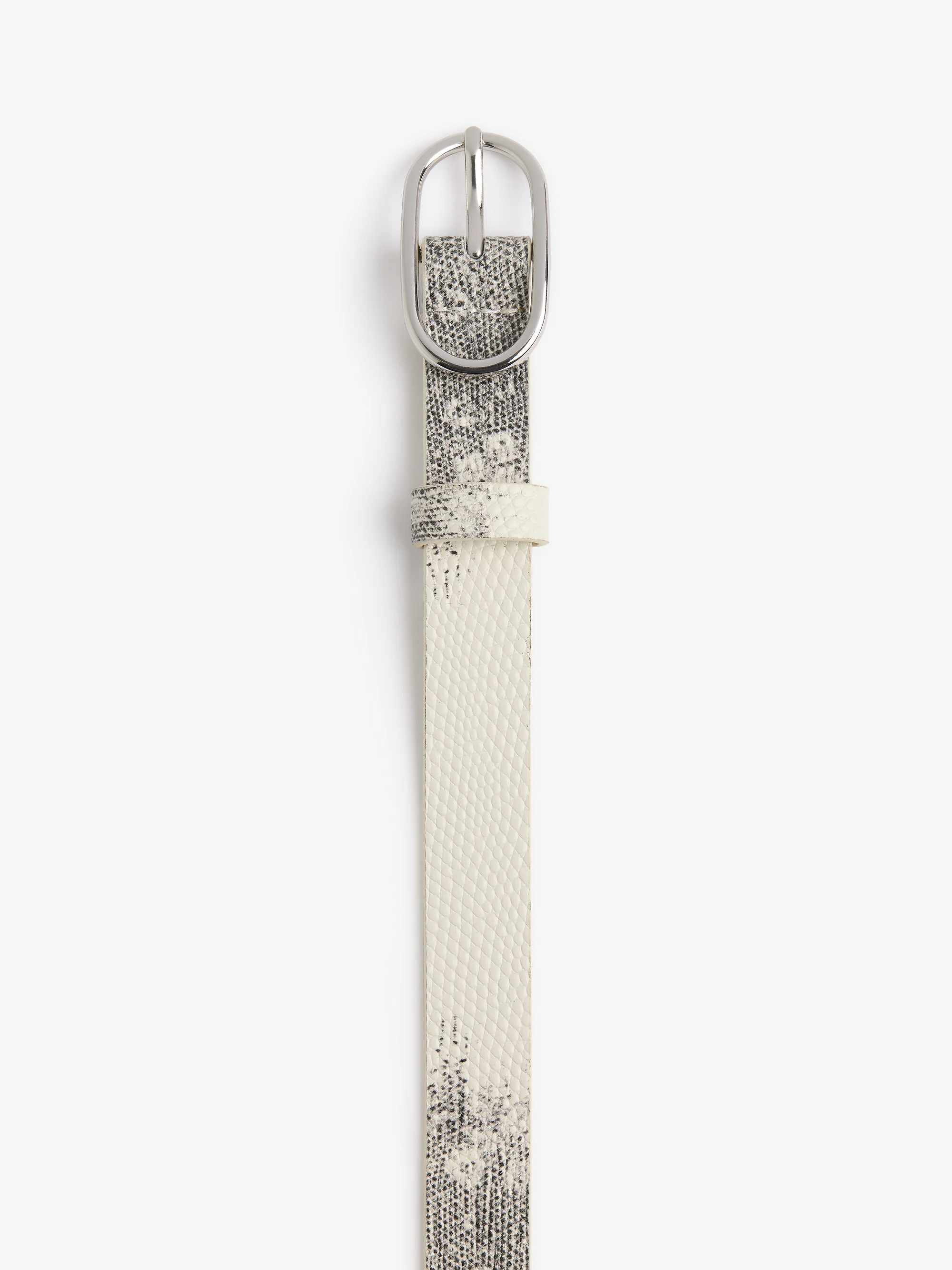 SIENNA BELT - SILVER/LIZARD LEATHER - Image 2