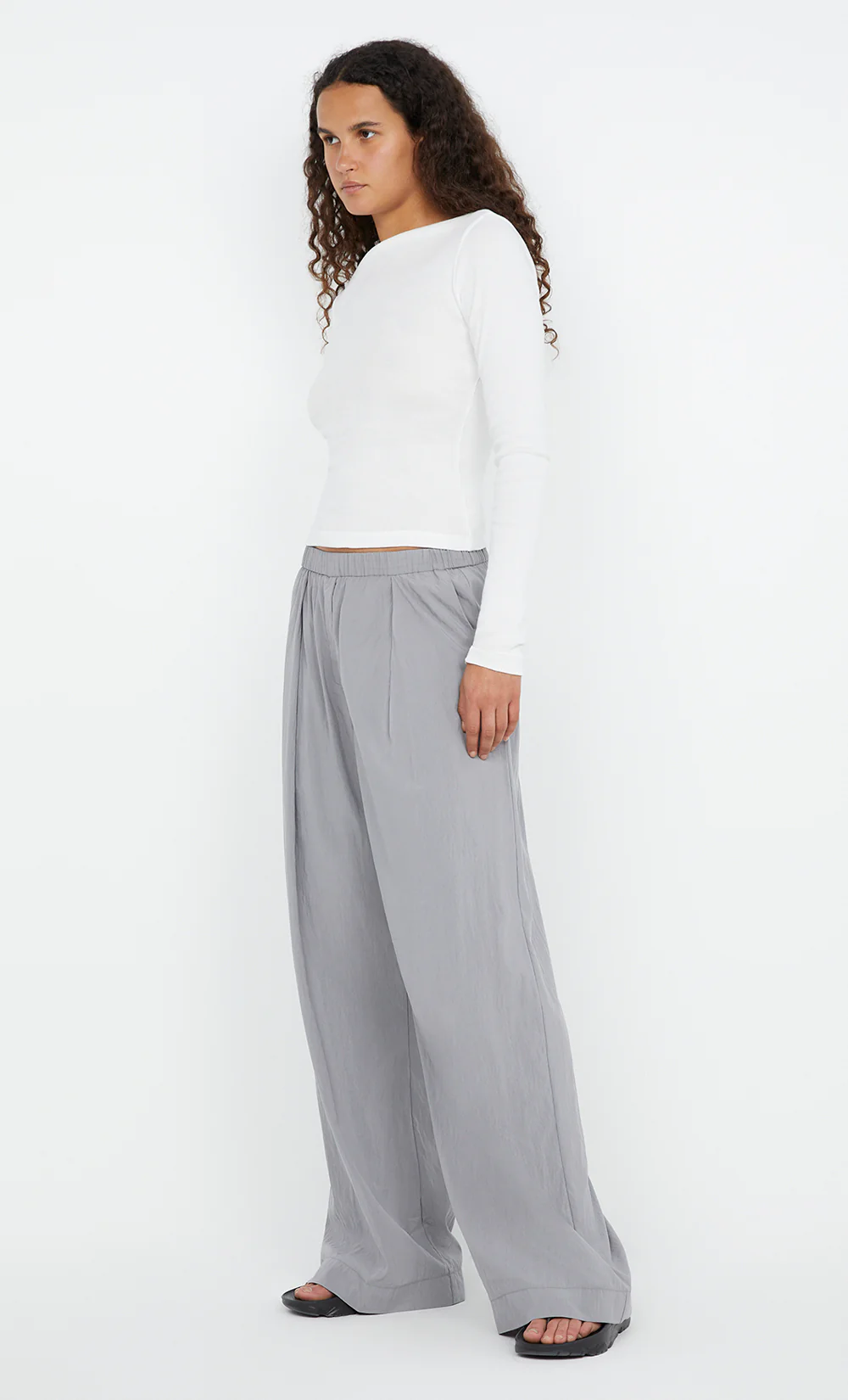 SIERA LONG SLEEVE TOP - IVORY - Image 3