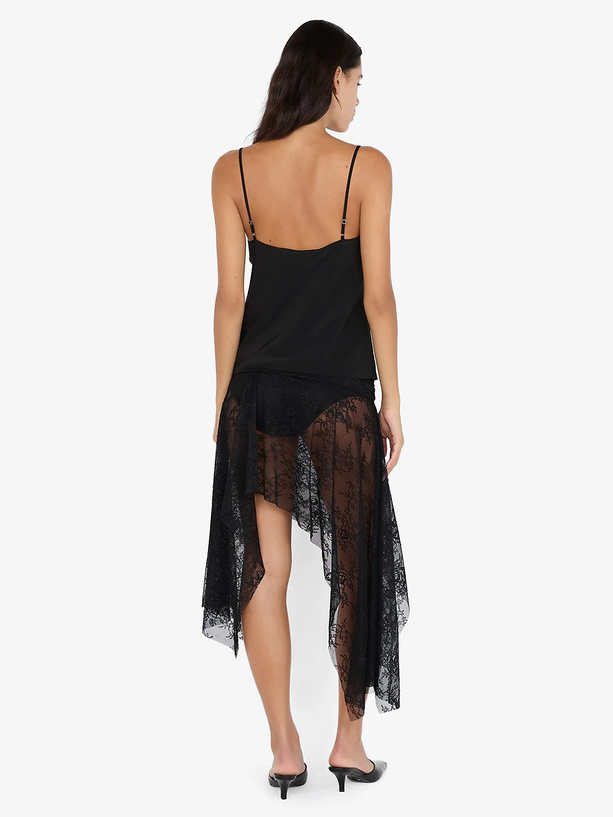 SILK CAMI - BLACK - Image 3