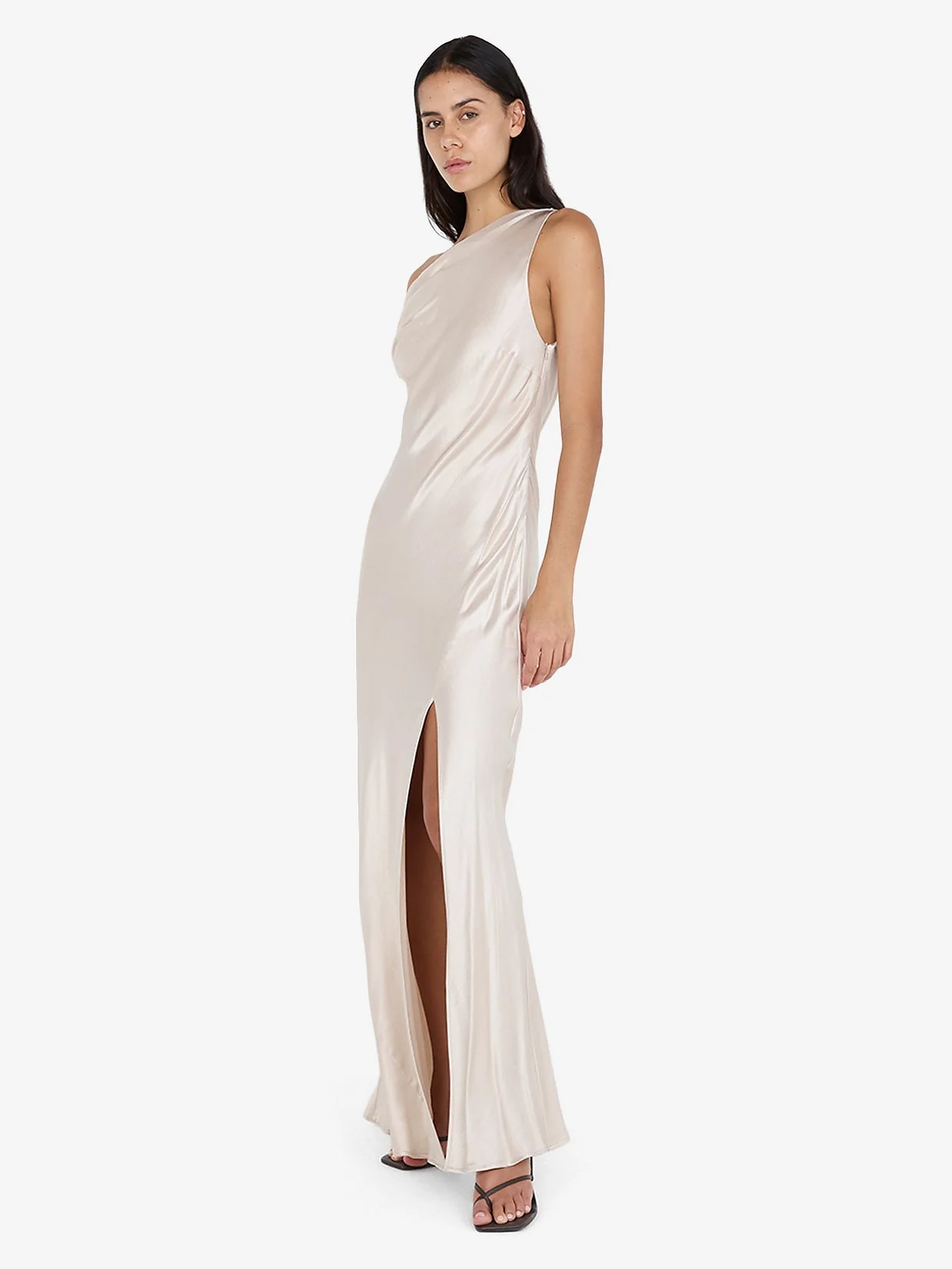 SOL ASYM DRESS - SAND - Image 2