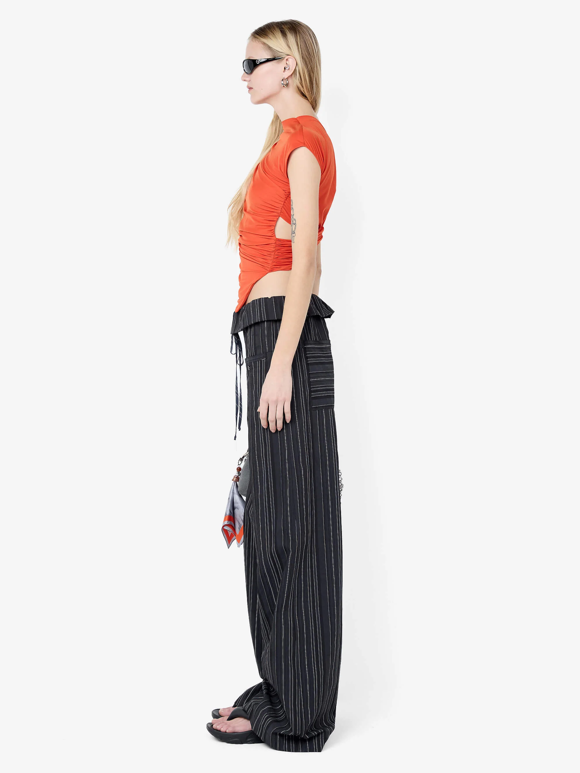 ROMI PANT - BLACK/IVORY STRIPE - Image 3