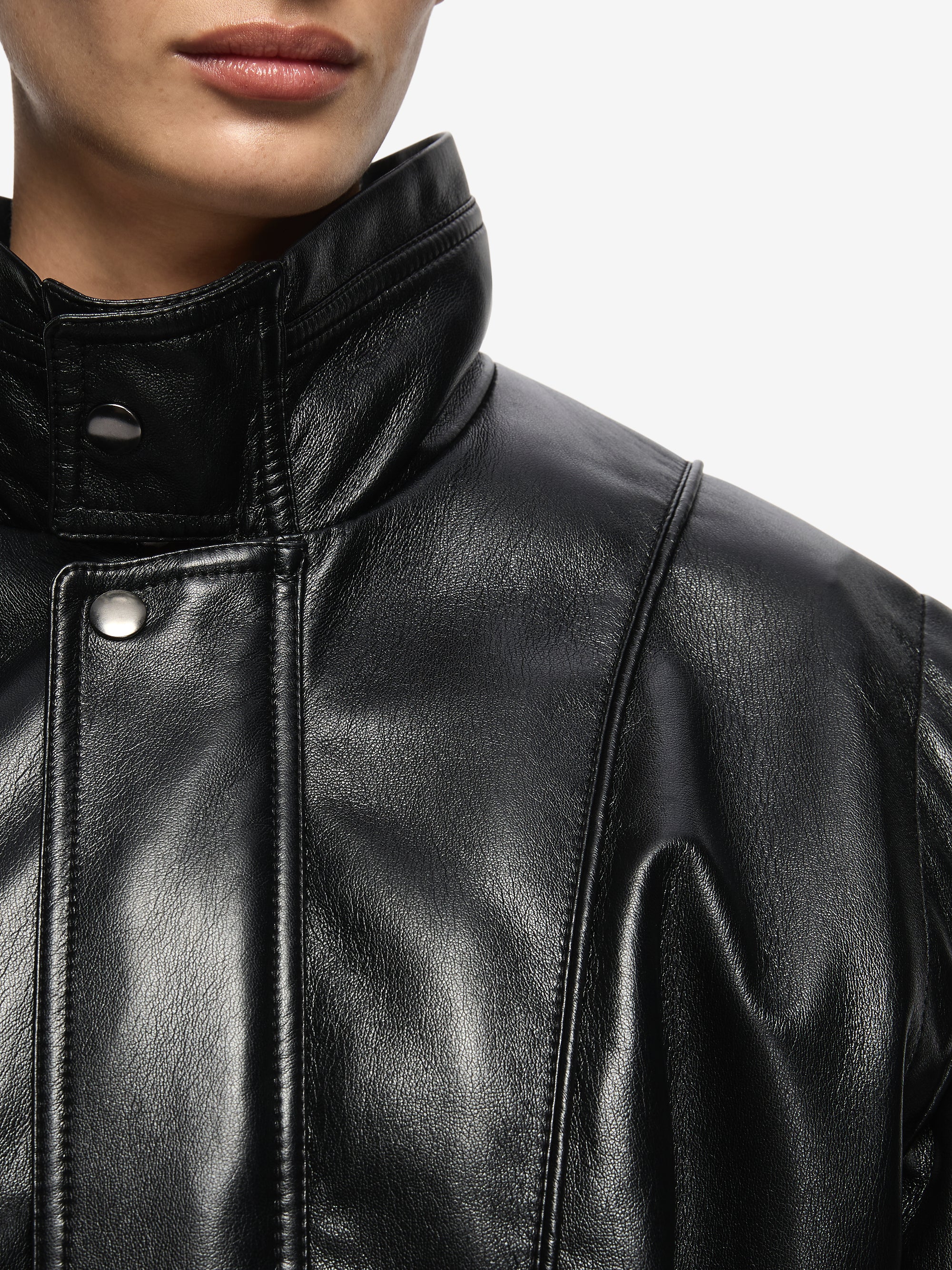 STEVIE LONGLINE JACKET - BLACK - Image 2