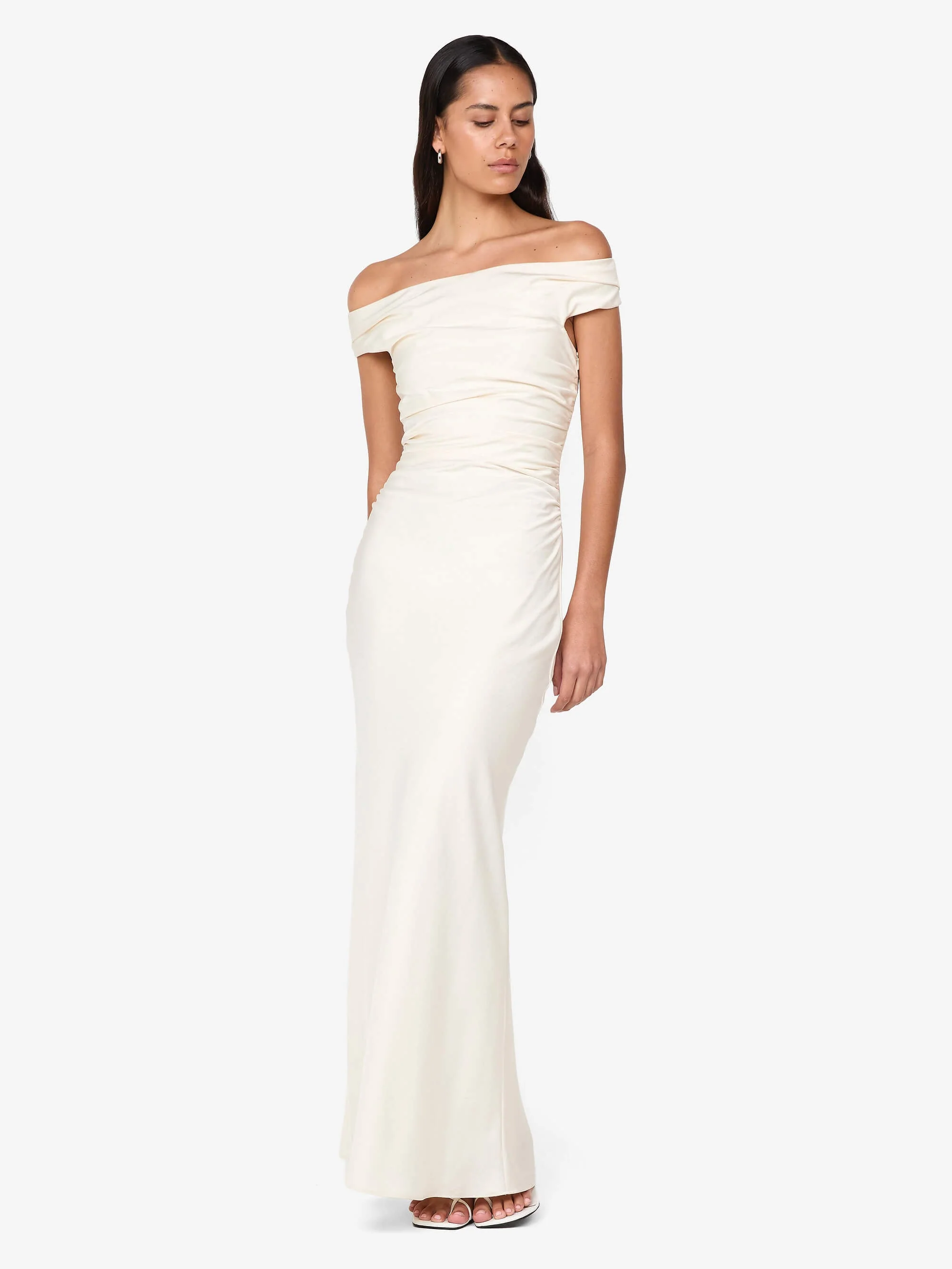 ETERNITY OFF SHOULDER MAXI - CREAM - Image 3