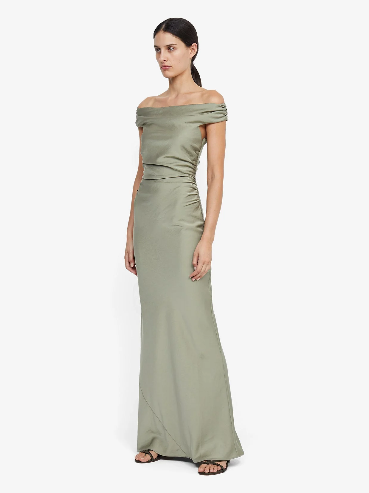 ETERNITY OFF SHOULDER MAXI - SAGE - Image 3