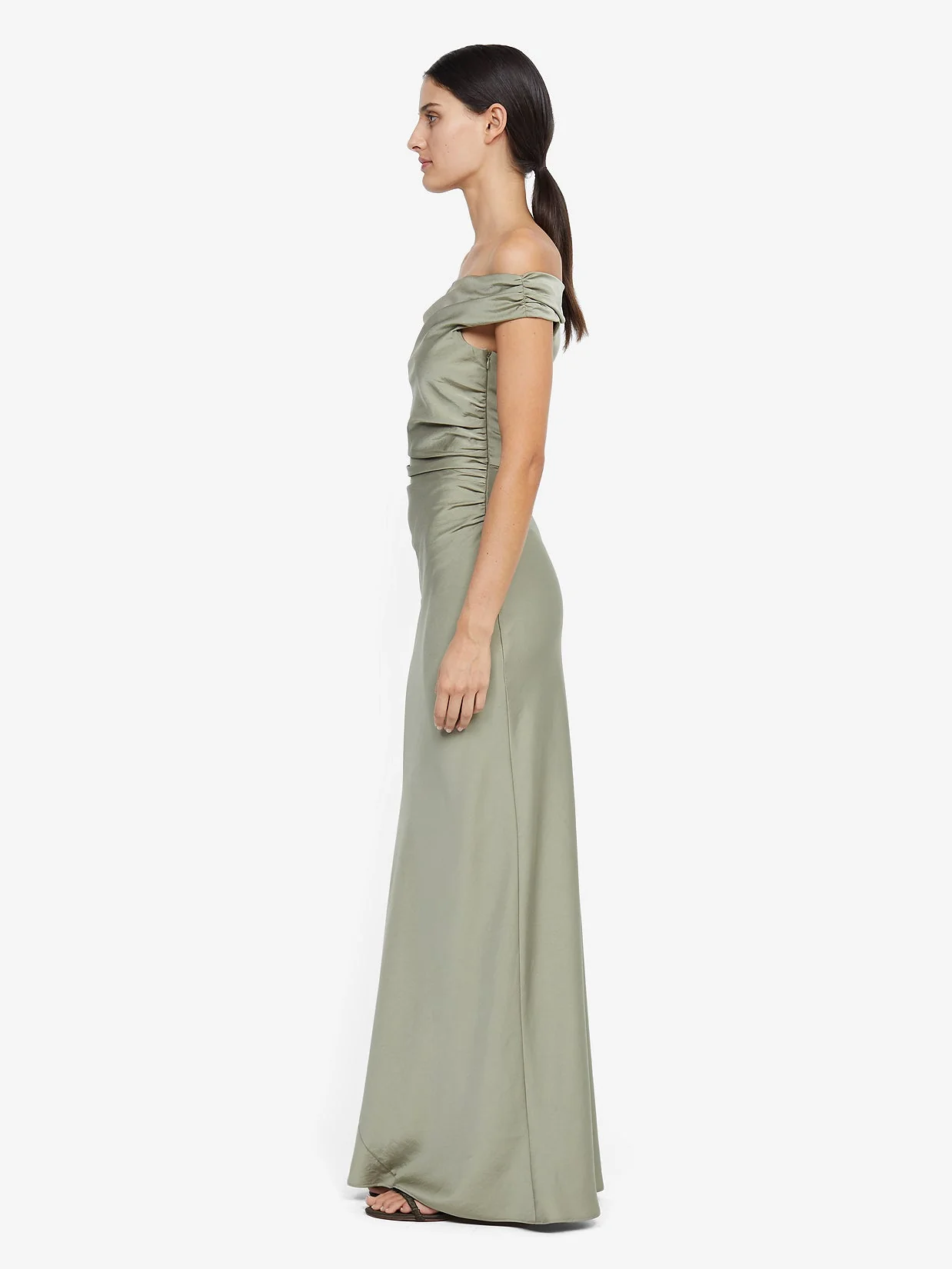 ETERNITY OFF SHOULDER MAXI - SAGE - Image 4