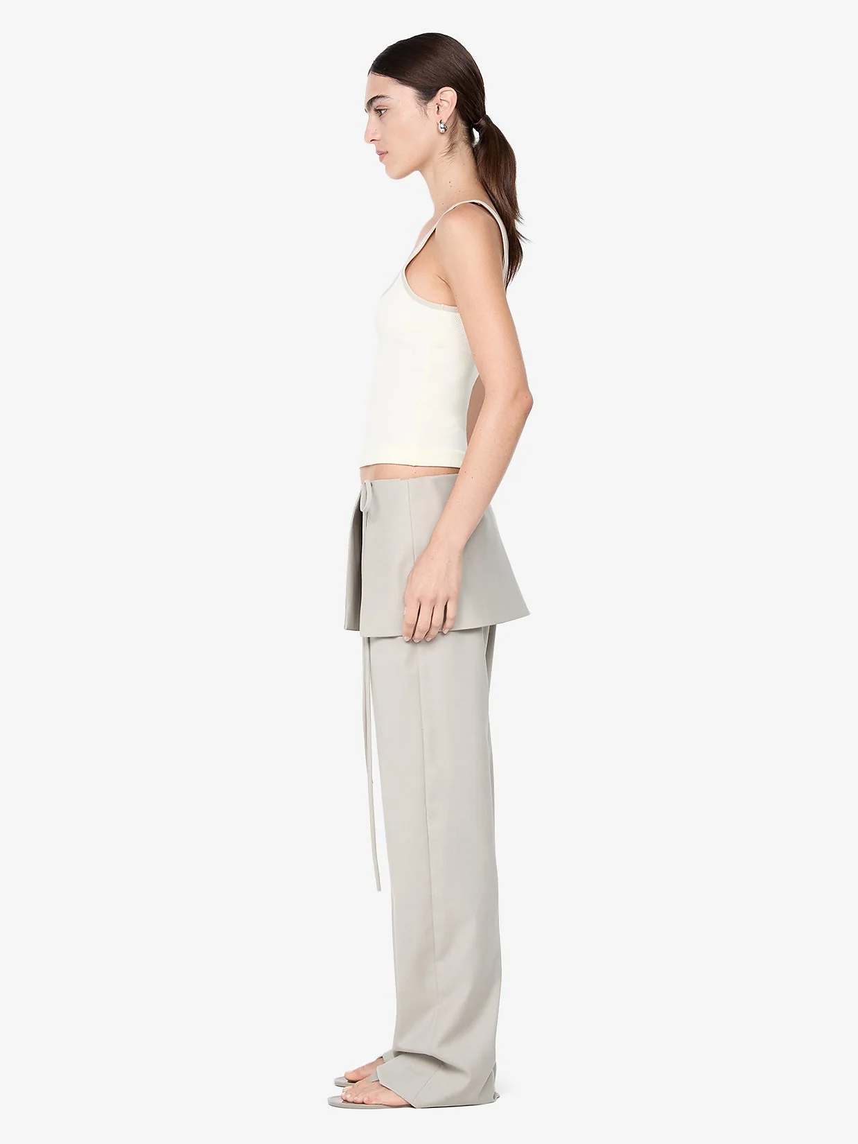 TAMSYN OVERLAY PANT - CEMENT - Image 3