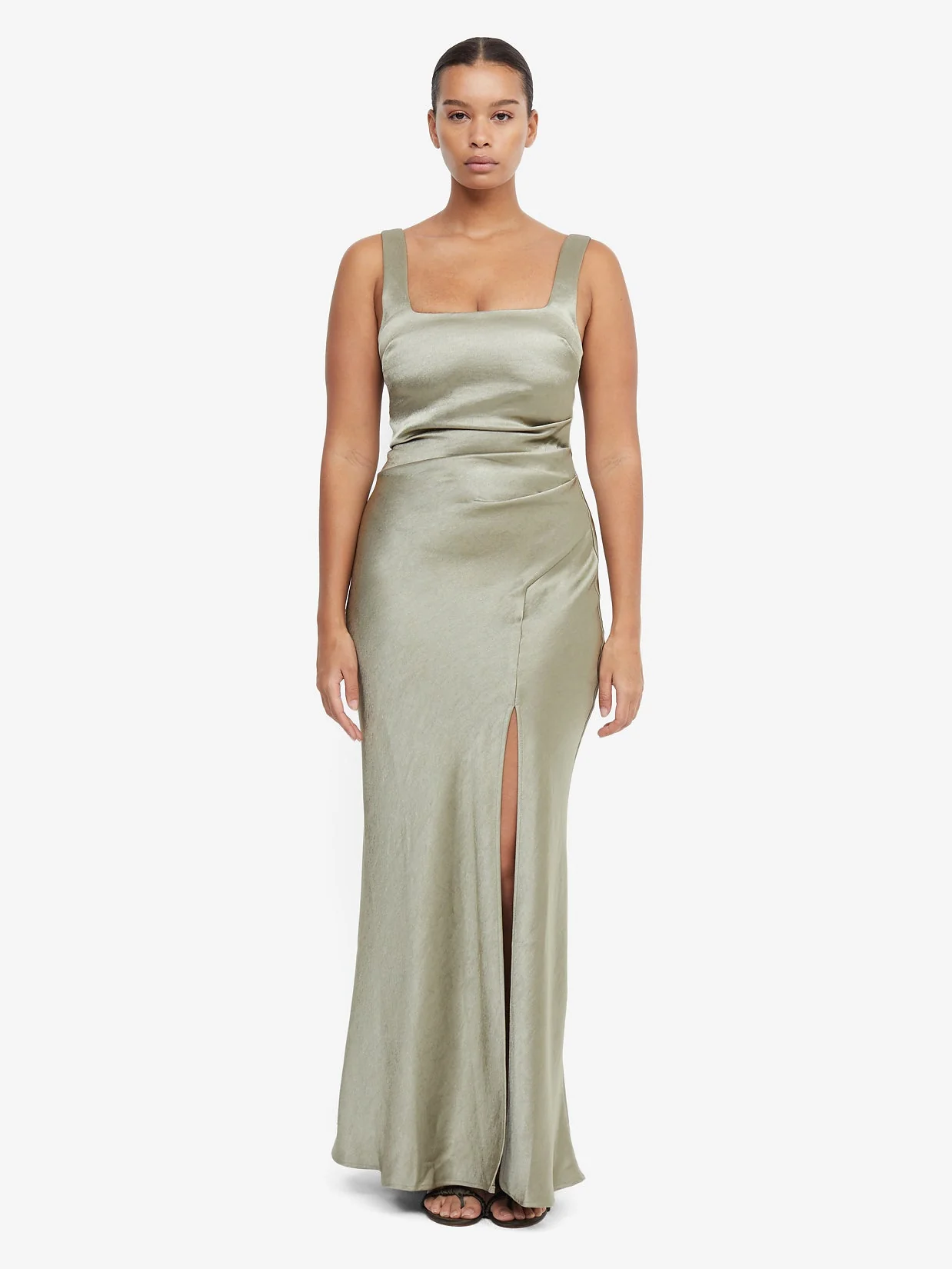 DREAMER SQUARE NECK DRESS - SAGE