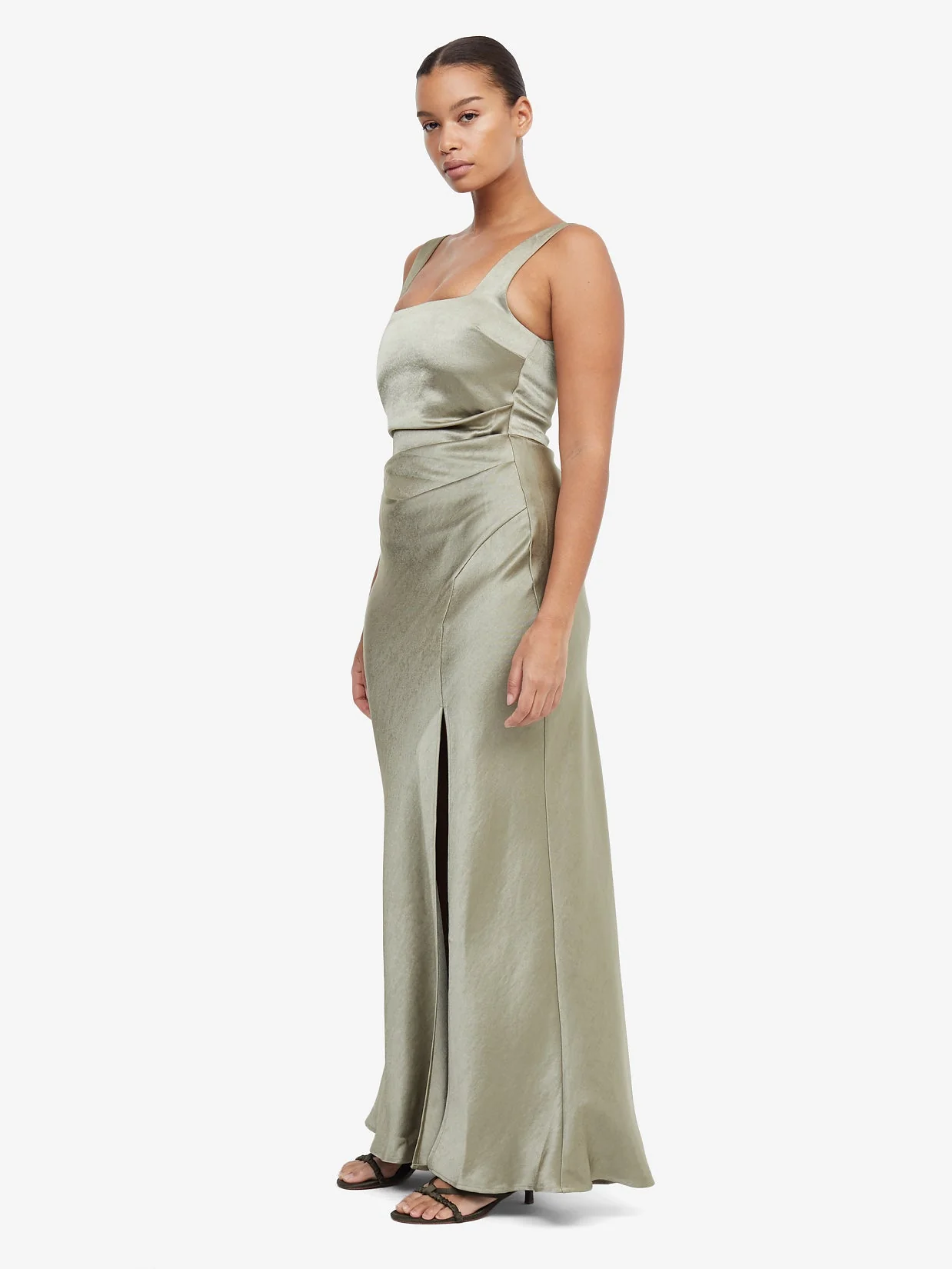 DREAMER SQUARE NECK DRESS - SAGE - Image 3
