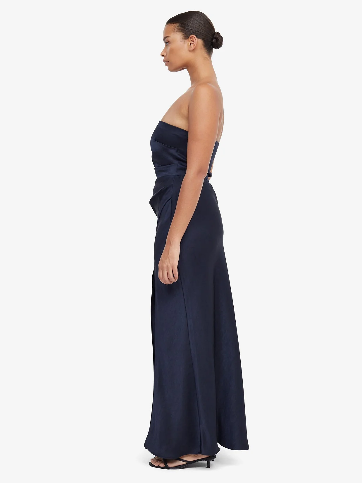 THE DREAMER STRAPLESS DRESS - INK - Image 4