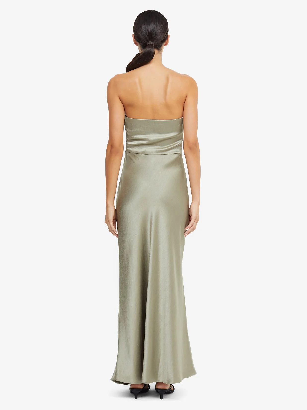 THE DREAMER STRAPLESS DRESS - SAGE - Image 2