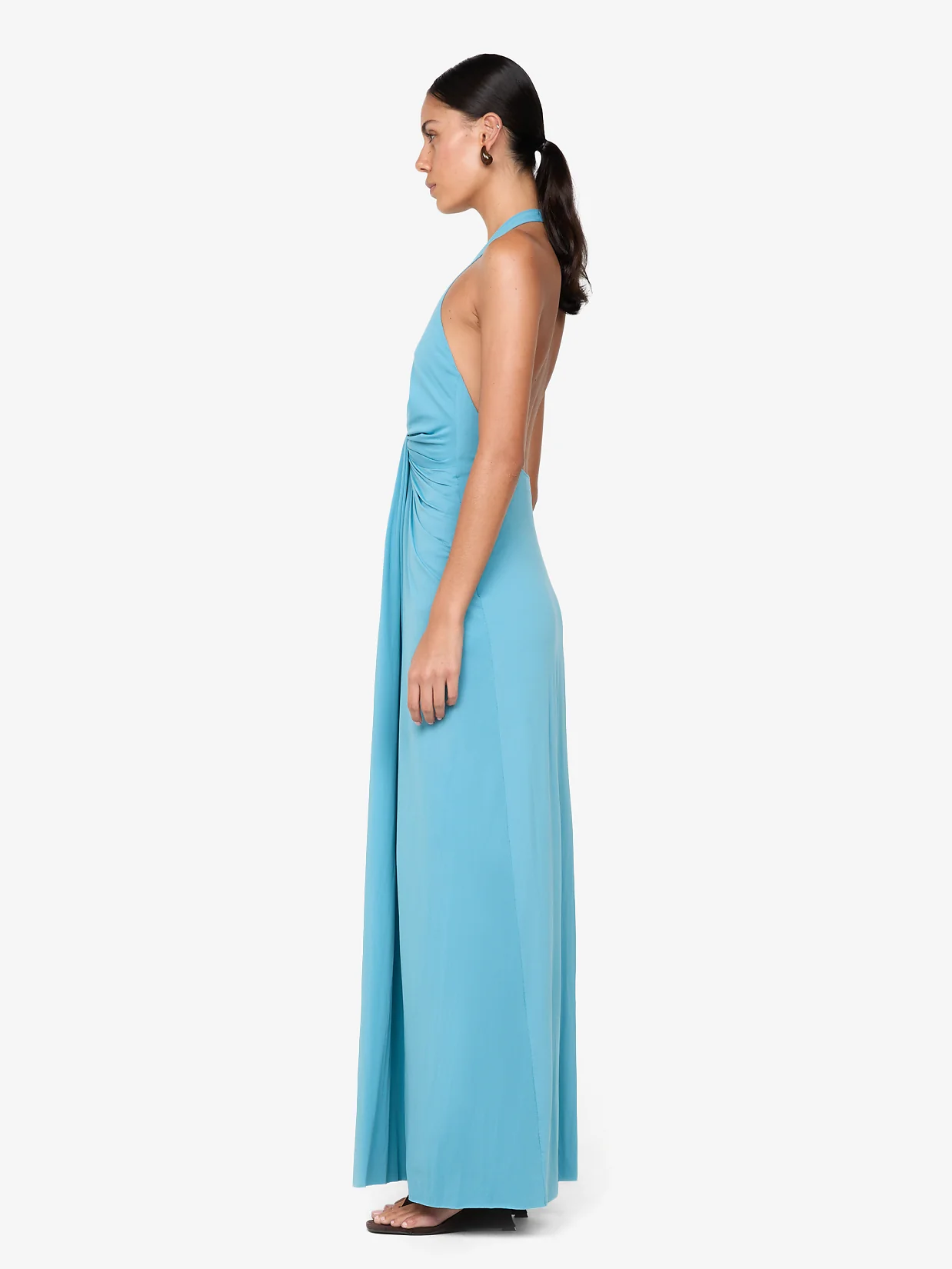 TILLIE DRAPE MAXI DRESS - DEEP SEAFOAM - Image 5