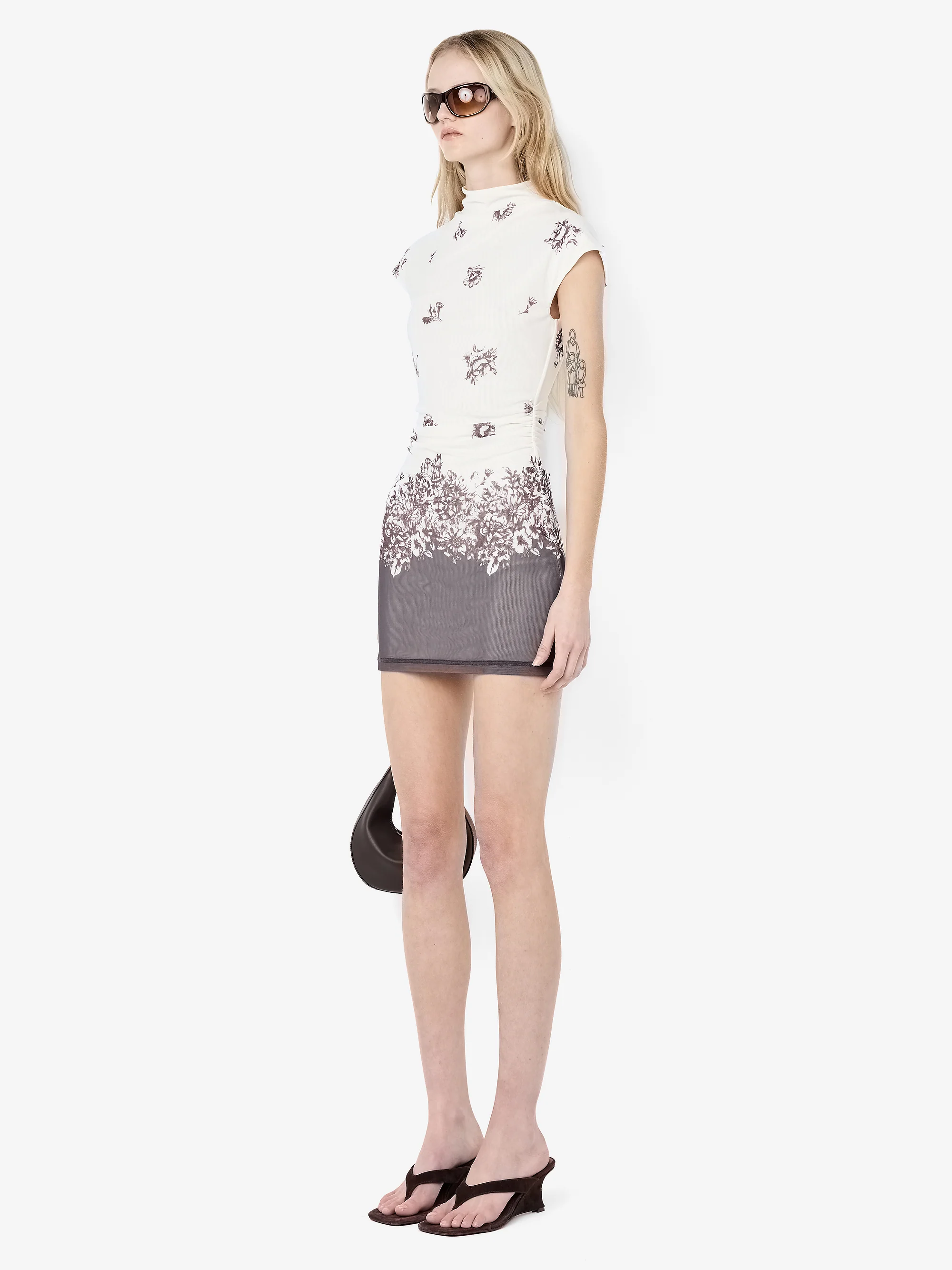 VIOLETTE MINI DRESS - CARNATION FLORAL - Image 2
