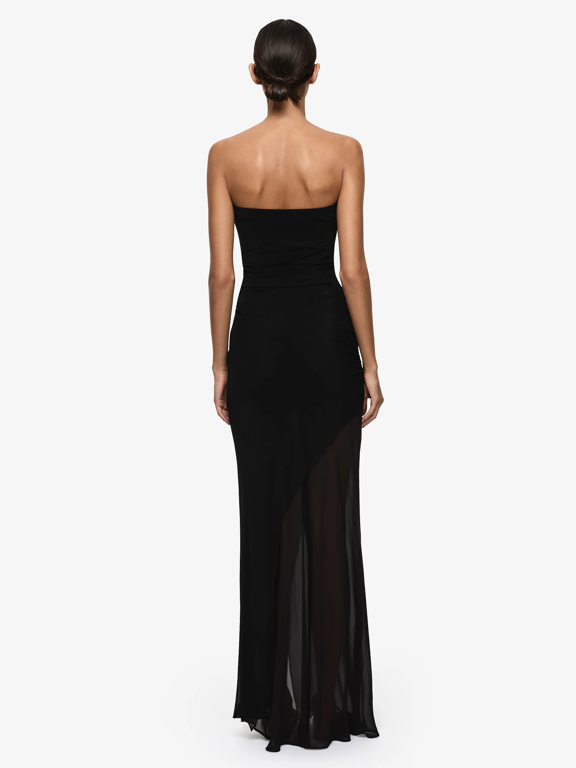 WILLORIN STRAPLESS MAXI DRESS - BLACK - Image 5
