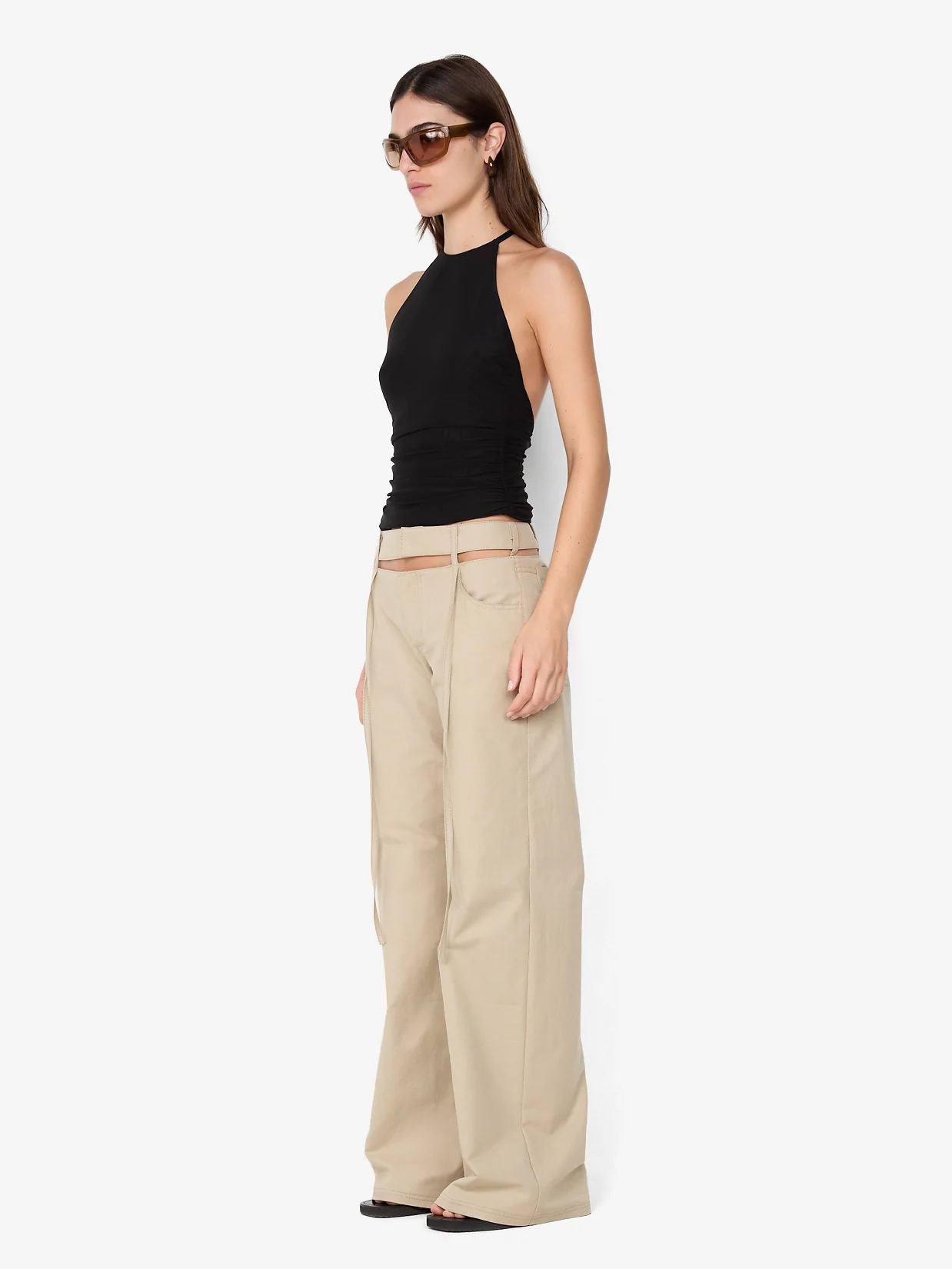 WINNIE FRILL TOP - BLACK - Image 4
